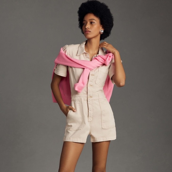 NWT Pilcro The Kit Utility Romper - Picture 1 of 16